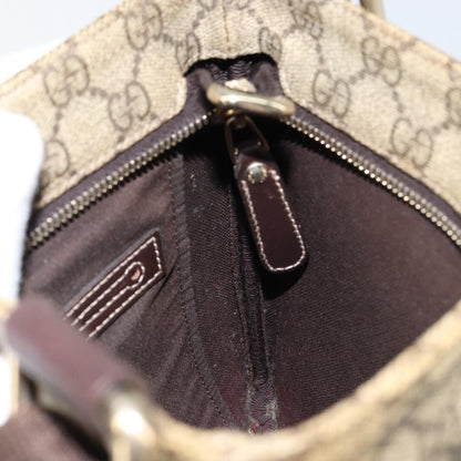 Gucci Flat Messenger Bag GG Canvas, BEIGE, CANVAS, Shoulder bag