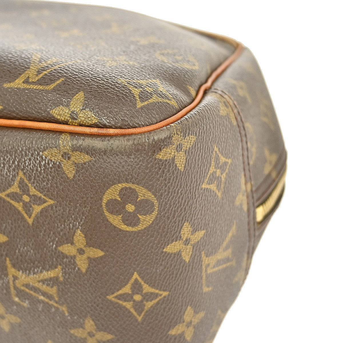 Louis Vuitton Deauville Handbag Monogram Canvas, BROWN, CANVAS, Handbag