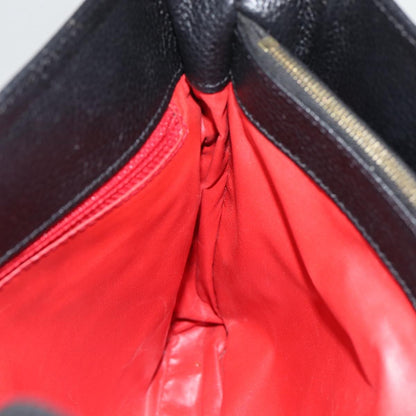 Celine Shoulder Bag Leather, BLACK, LEATHER, Shoulder bag