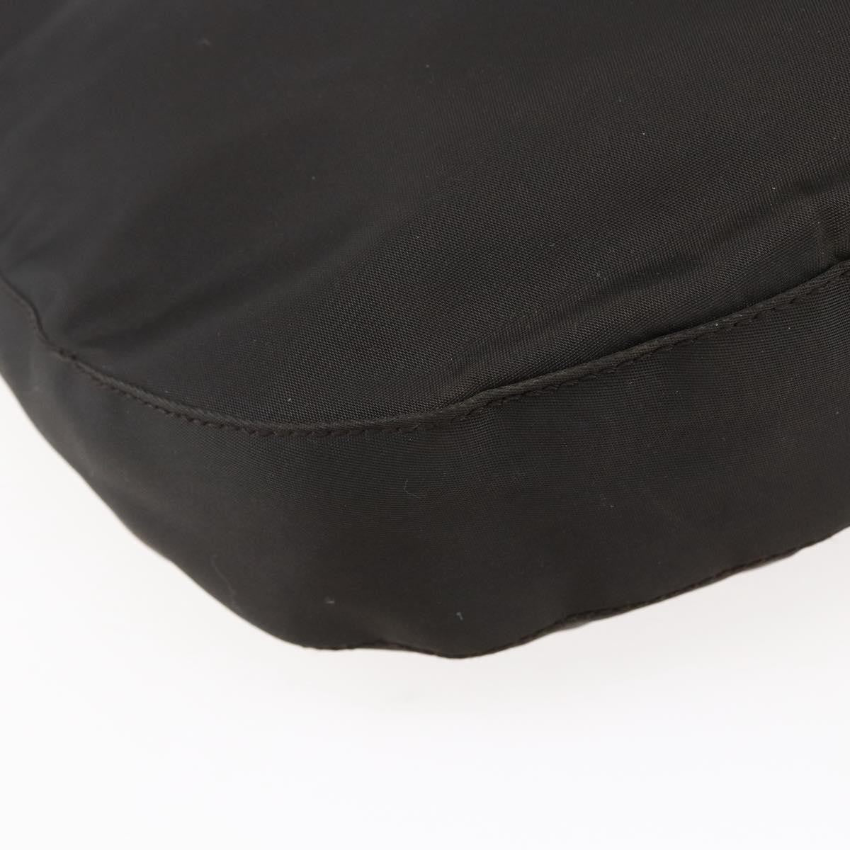 Prada Resin chain shoulder bag Nylon, BROWN, NYLON, Shoulder bag