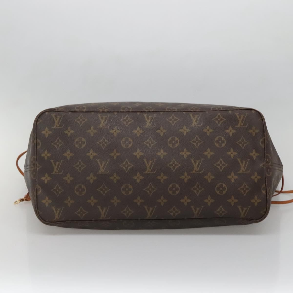 Louis Vuitton Neverfull Tote Monogram Canvas, BROWN, CANVAS, Tote bag