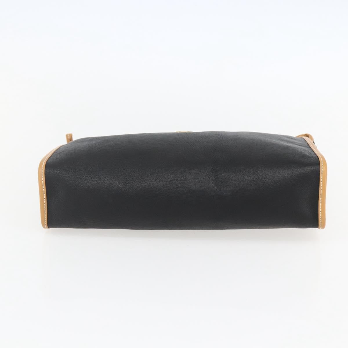 Gucci Zipped Pouch Leather, BLACK, LEATHER, Clutche & pouche