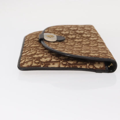 Christian Dior Vintage Trotter Shoulder Bag Canvas, BROWN, CANVAS, Shoulder bag