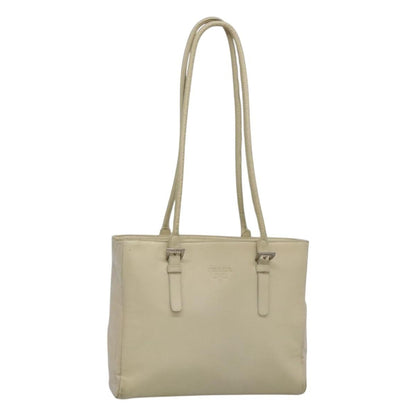 Prada Vintage Shoulder Bag Tessuto, BEIGE, NYLON, Shoulder bag