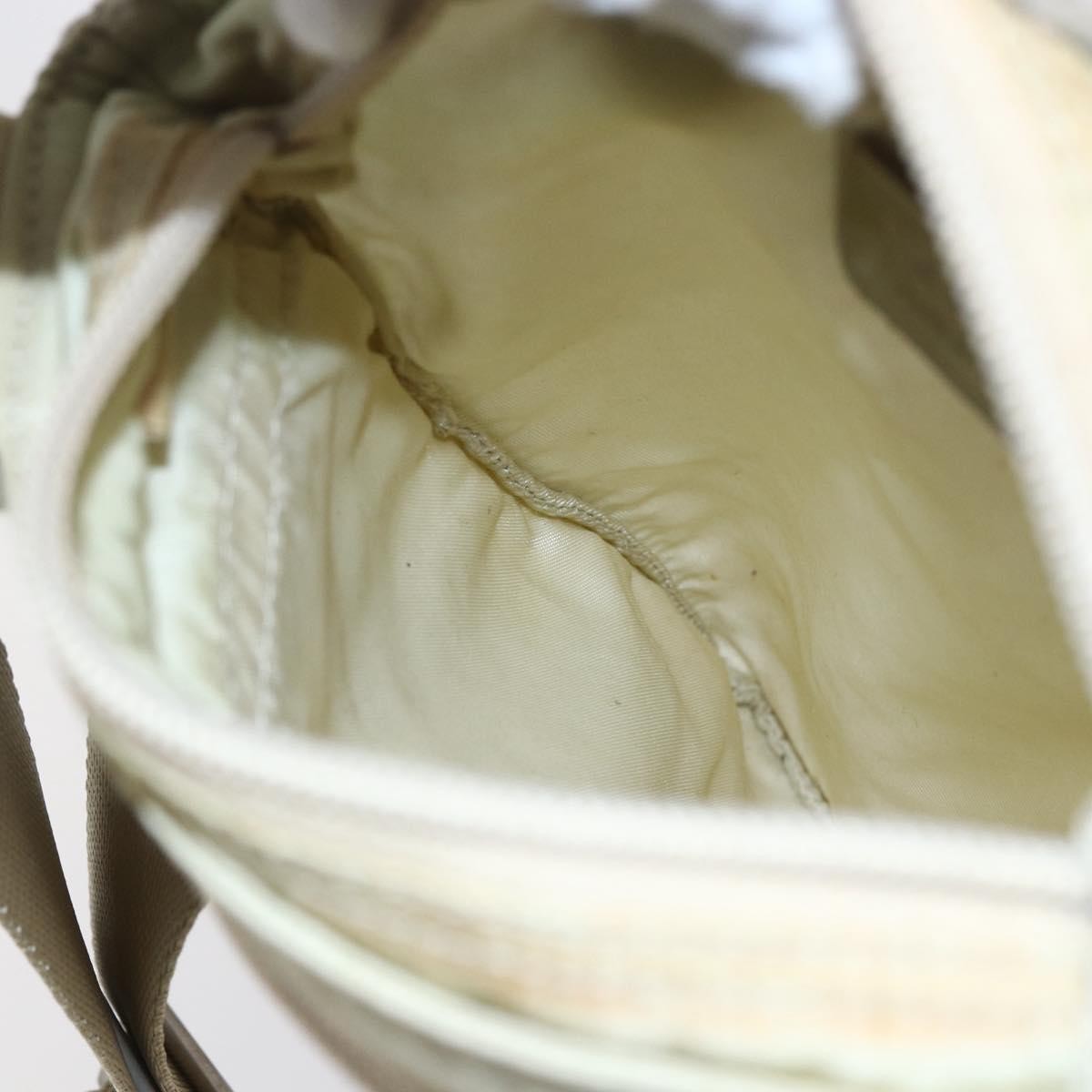 Prada Front Pocket Messenger Bag Tessuto, BEIGE, NYLON, Shoulder bag