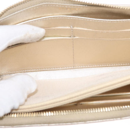 Chanel Zip Around Organizer Wallet Quilted Lambskin, GOLD, LEATHER, Wallets