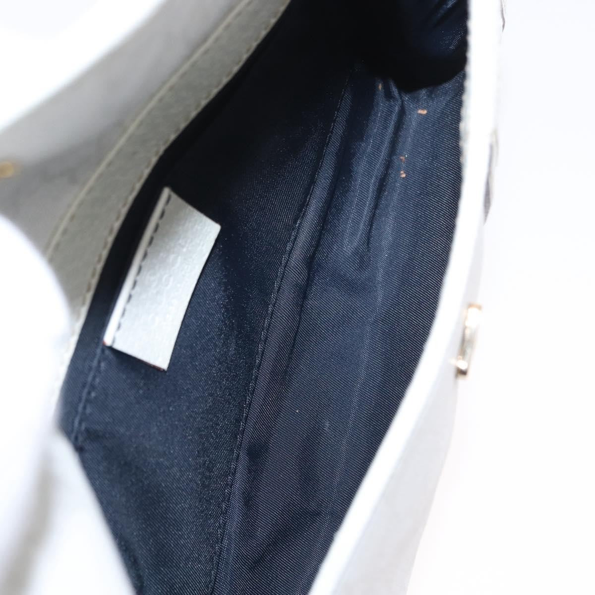 Gucci Sherry Line Waist Bag GG Canvas, WHITE, CANVAS, Shoulder bag