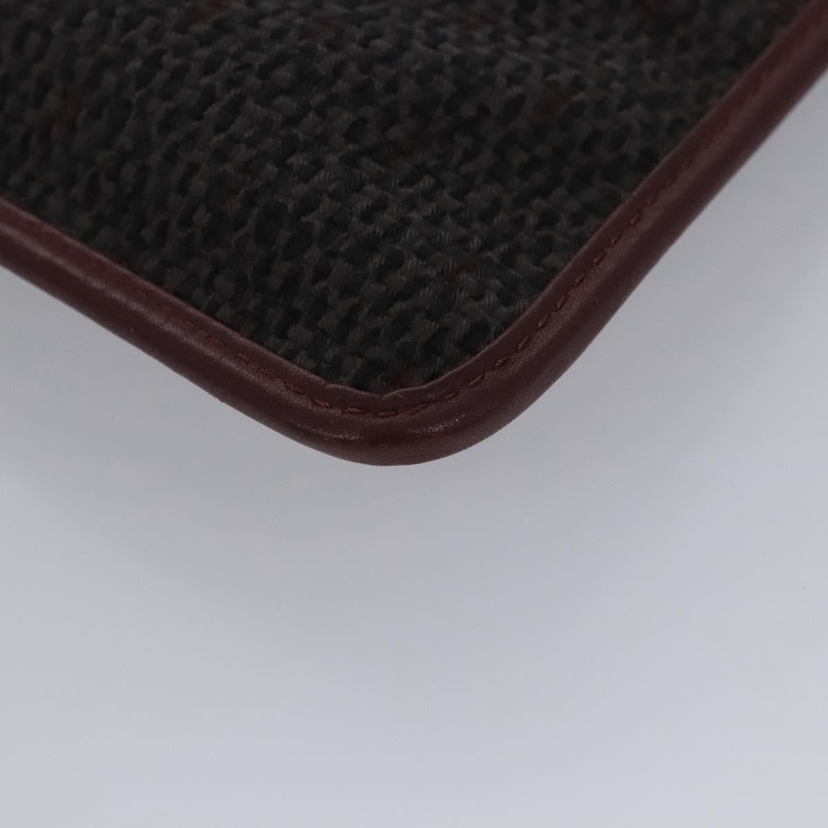 Saint Laurent Zipped Pouch Canvas, GRAY, PVC, Clutche & pouche