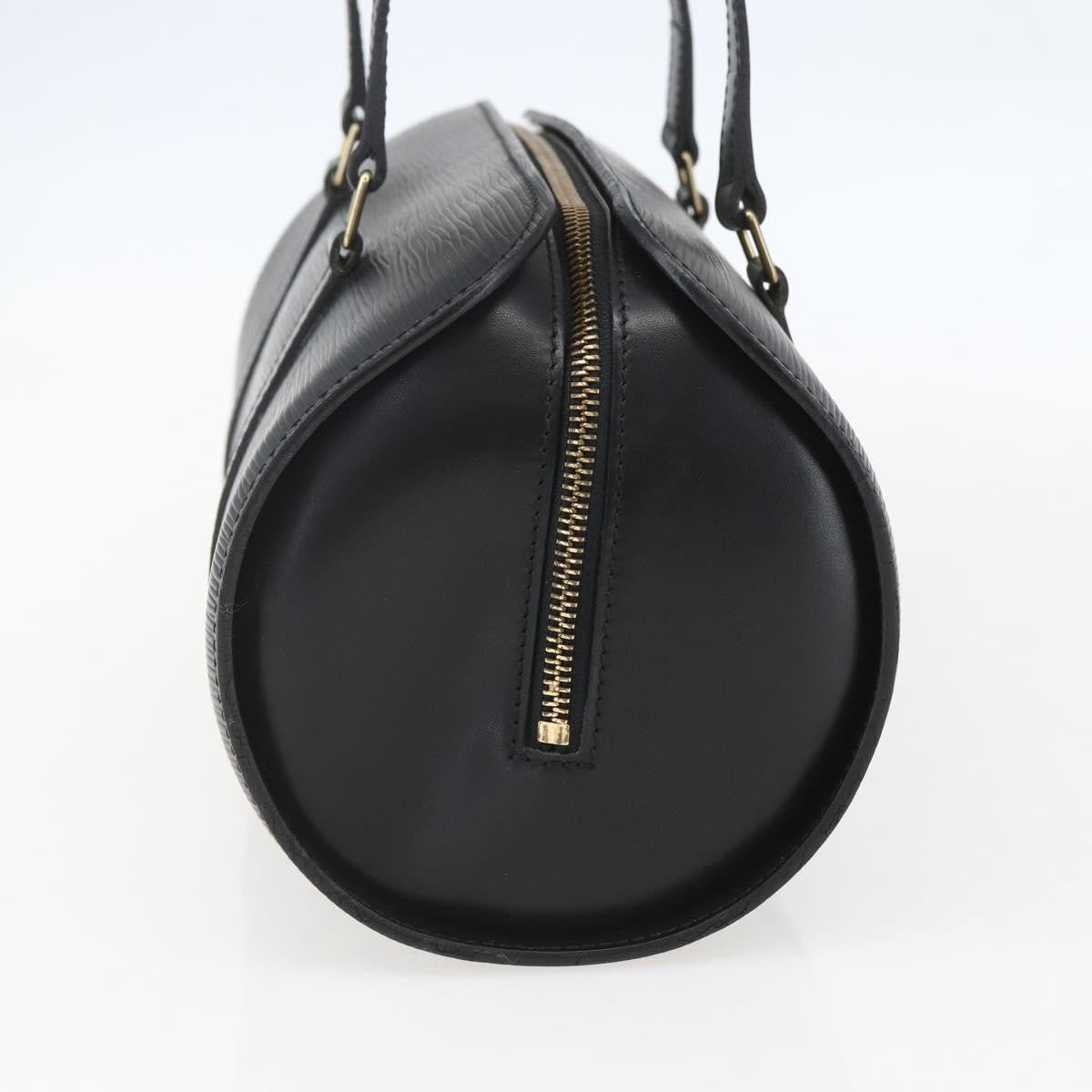 Louis Vuitton Soufflot Handbag Epi Leather, BLACK, LEATHER, Handbag