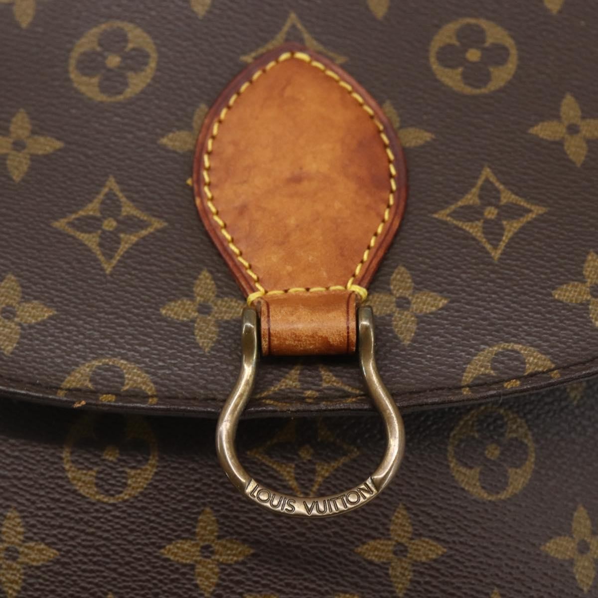 Louis Vuitton Saint Cloud Handbag Monogram Canvas, BROWN, CANVAS, Shoulder bag