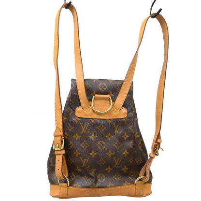 Louis Vuitton Vintage Montsouris Backpack Monogram Canvas, Brown, Canvas, Backpack