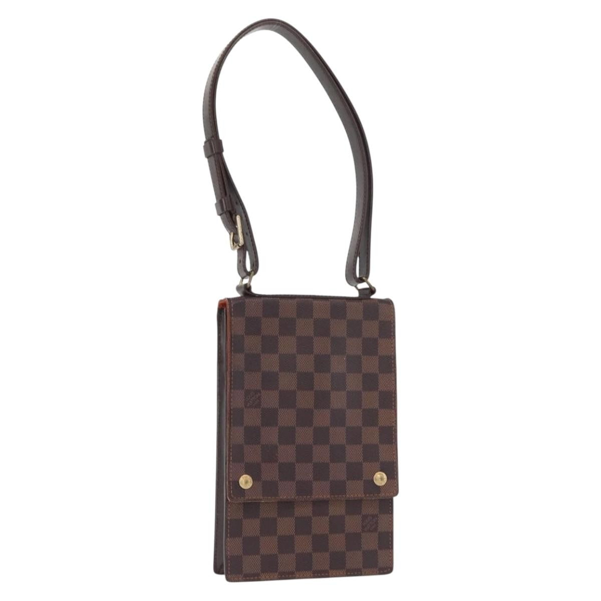 Louis Vuitton Portobello Messenger Damier, BROWN, CANVAS, Shoulder bag