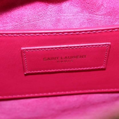 Saint Laurent Classic Baby Duffle Bag Leather, RED, LEATHER, Travel bag