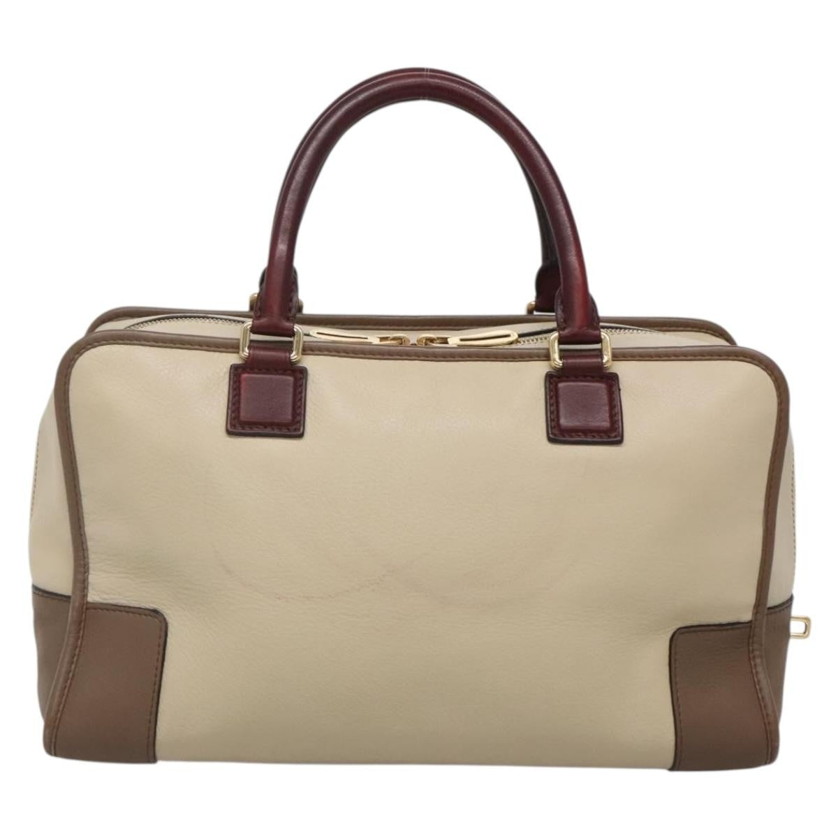 Loewe Amazona Bag Leather, BEIGE, LEATHER, Handbag