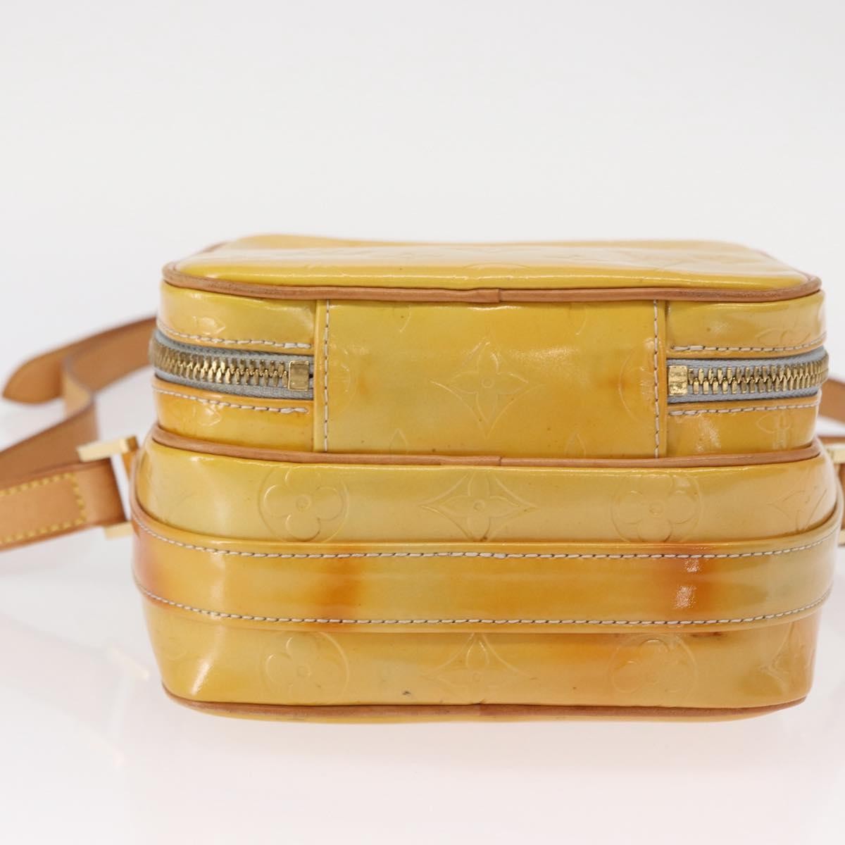 Louis Vuitton Wooster Handbag Monogram Vernis, YELLOW, PATENT_LEATHER, Shoulder bag