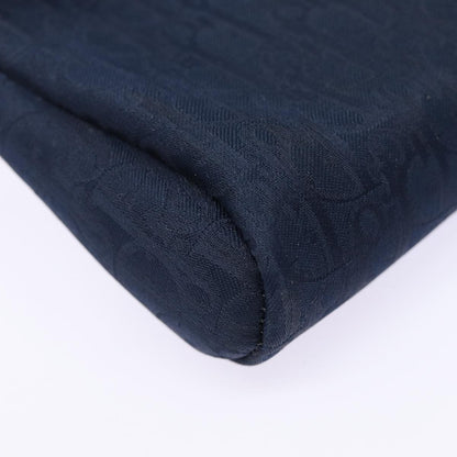 Christian Dior Vintage Trotter Pouch Diorissimo Canvas, NAVY, CANVAS, Clutche & pouche