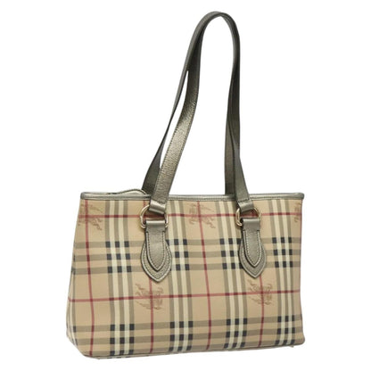 Burberry Regent Tote Haymarket Coated Canvas, BEIGE, PVC, Tote bag