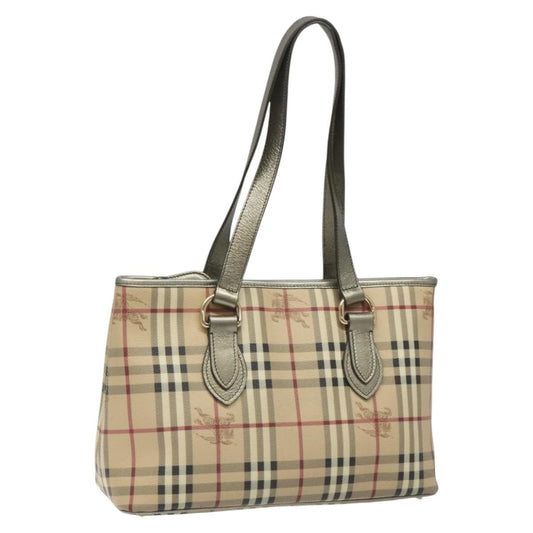 Burberry Regent Tote Haymarket Coated Canvas, BEIGE, PVC, Tote bag