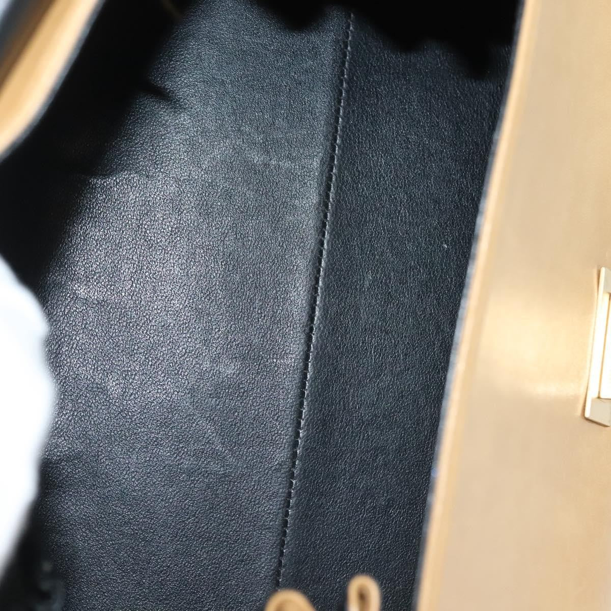 Chanel Chocolate Bar Flap Bag Quilted Lambskin, BEIGE, LEATHER, Shoulder bag