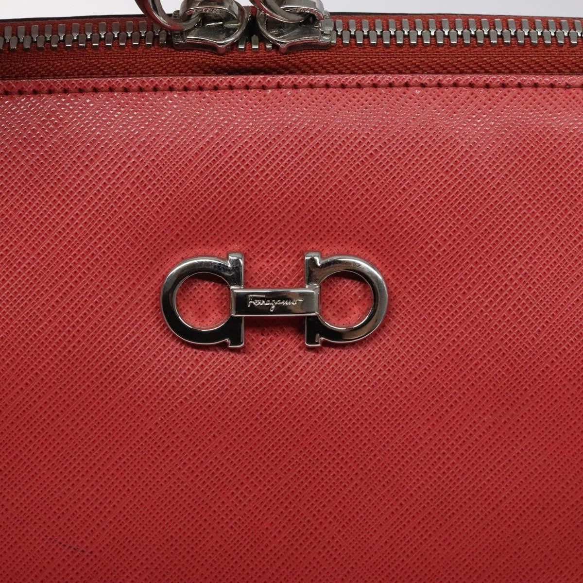 Salvatore Ferragamo Gancini handbag Leather, PINK, LEATHER, Handbag