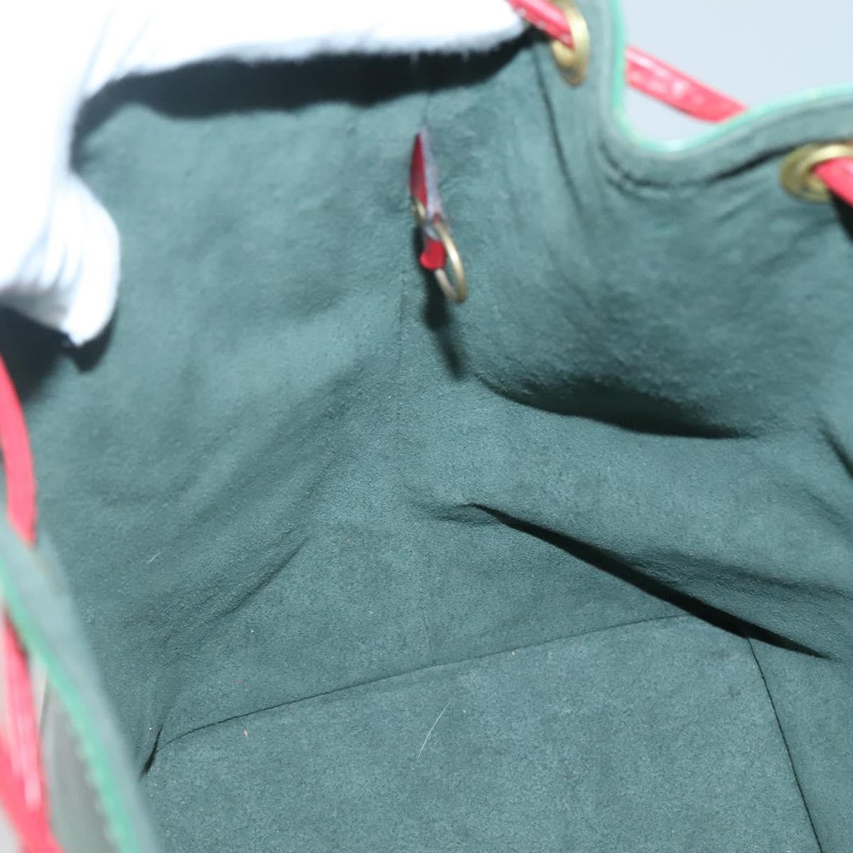 Louis Vuitton Bicolor Petit Noe Handbag Epi Leather, GREEN, EPI_LEATHER, Handbag