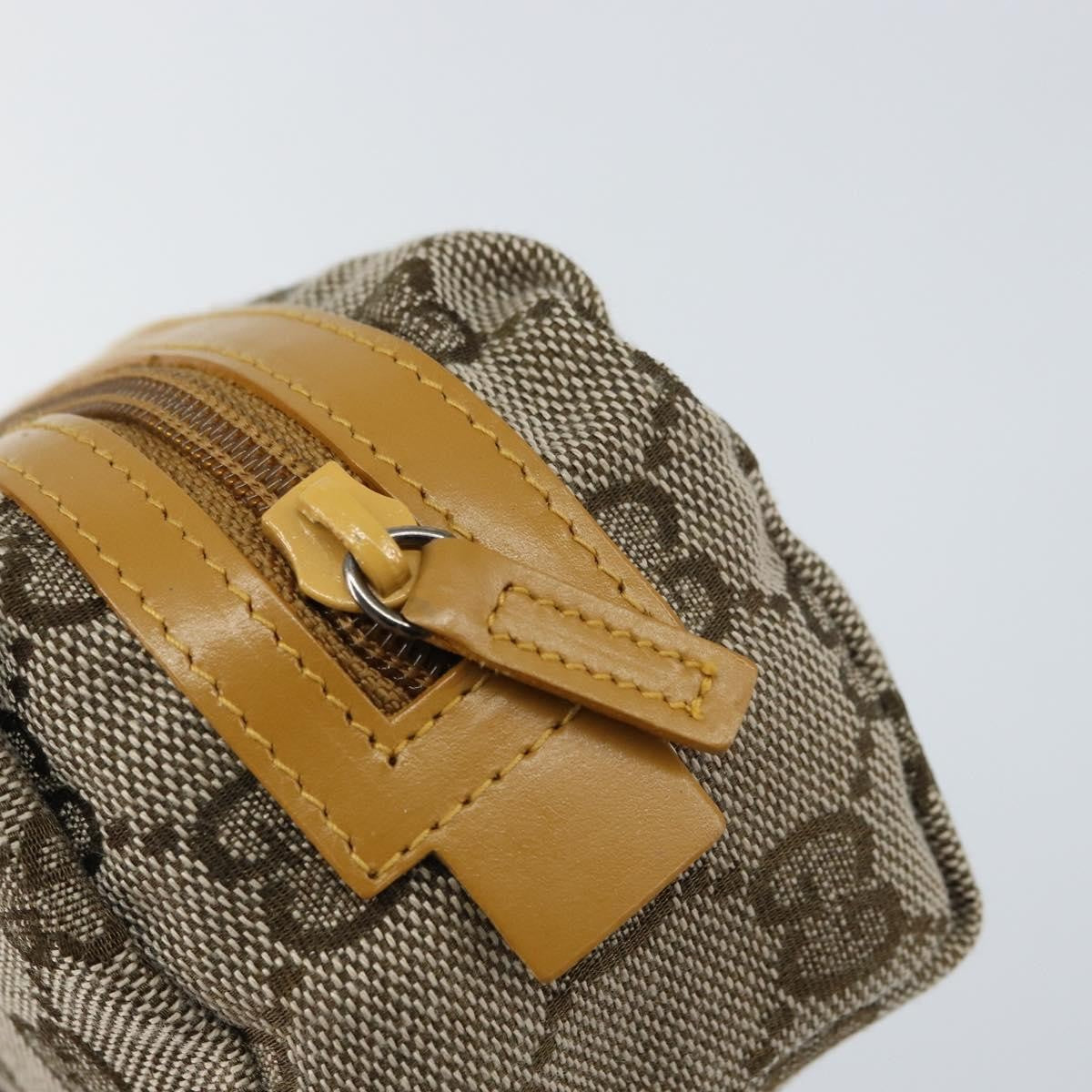 Gucci Vintage Toiletry Pouch GG Canvas, BEIGE, CANVAS, Clutche & pouche