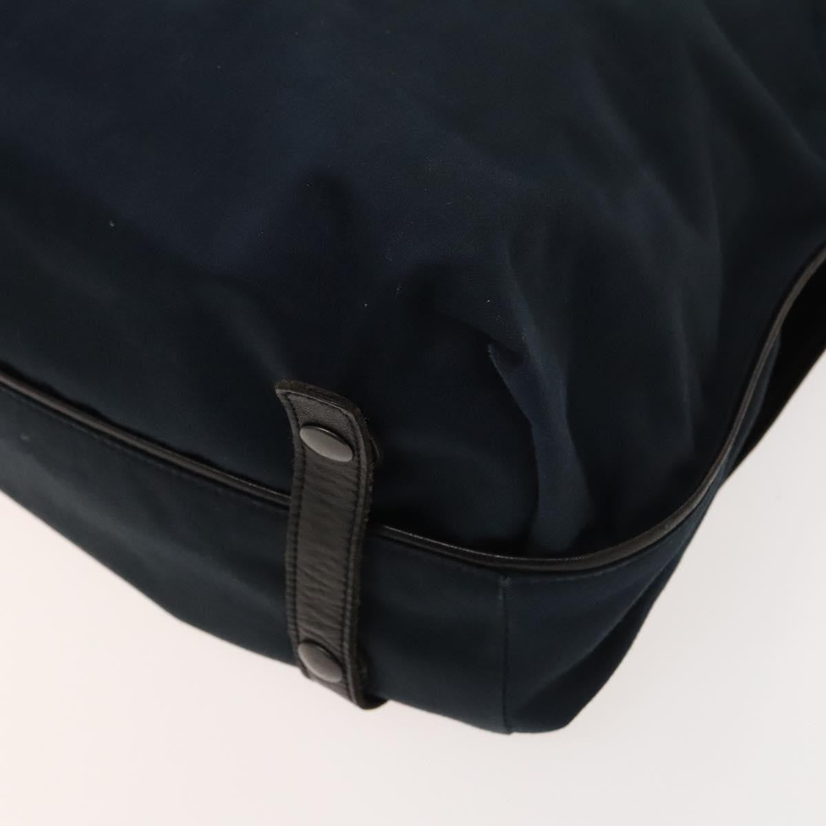 Bottega Veneta Vintage Flap Shoulder Bag Cotton, NAVY, COTTON, Shoulder bag