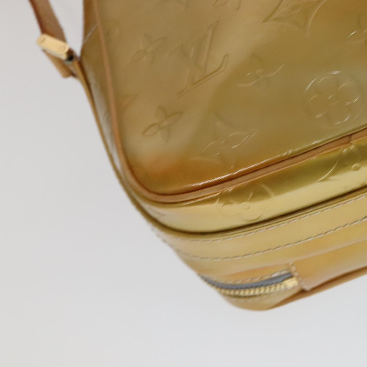 Louis Vuitton Wooster Handbag Monogram Vernis, YELLOW, PATENT_LEATHER, Handbag