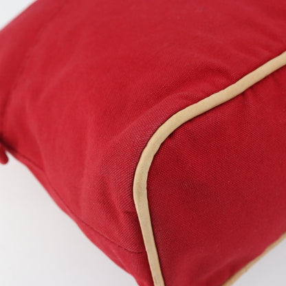 Hermes Bolide Travel Pouch Canvas, RED, CANVAS, Clutche & pouche