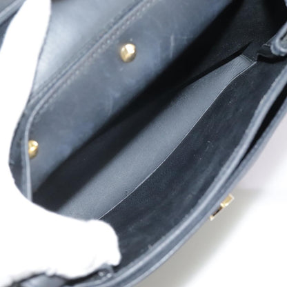 Christian Dior Vintage Honeycomb Flap Crossbody Bag Coated Canvas, BLACK, CANVAS, Crossbody bag