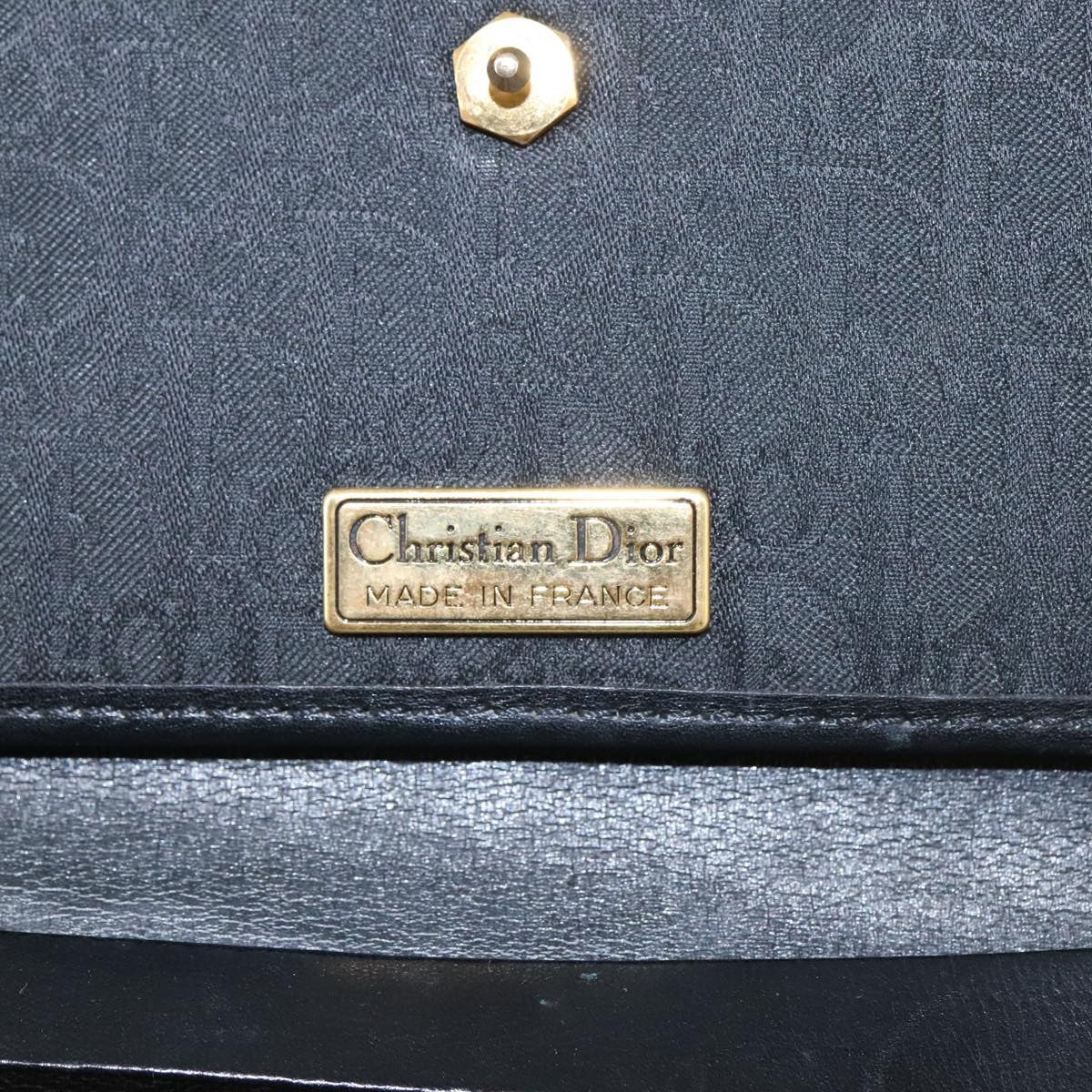 Christian Dior Vintage Trotter Crossbody Bag Canvas, BLACK, CANVAS, Shoulder bag