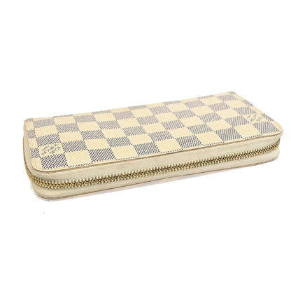 Louis Vuitton Zippy Wallet NM Damier Azur, WHITE, CANVAS, Wallets