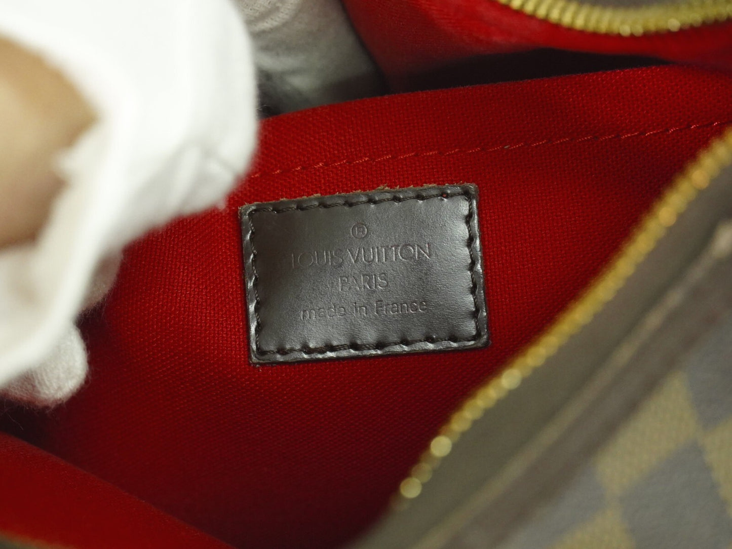 Louis Vuitton Thames Handbag Damier, BROWN, CANVAS, Handbag