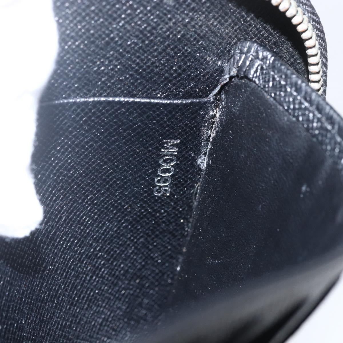 Louis Vuitton Atoll Organizer Wallet Taiga Leather, BLACK, LEATHER, Clutche & pouche