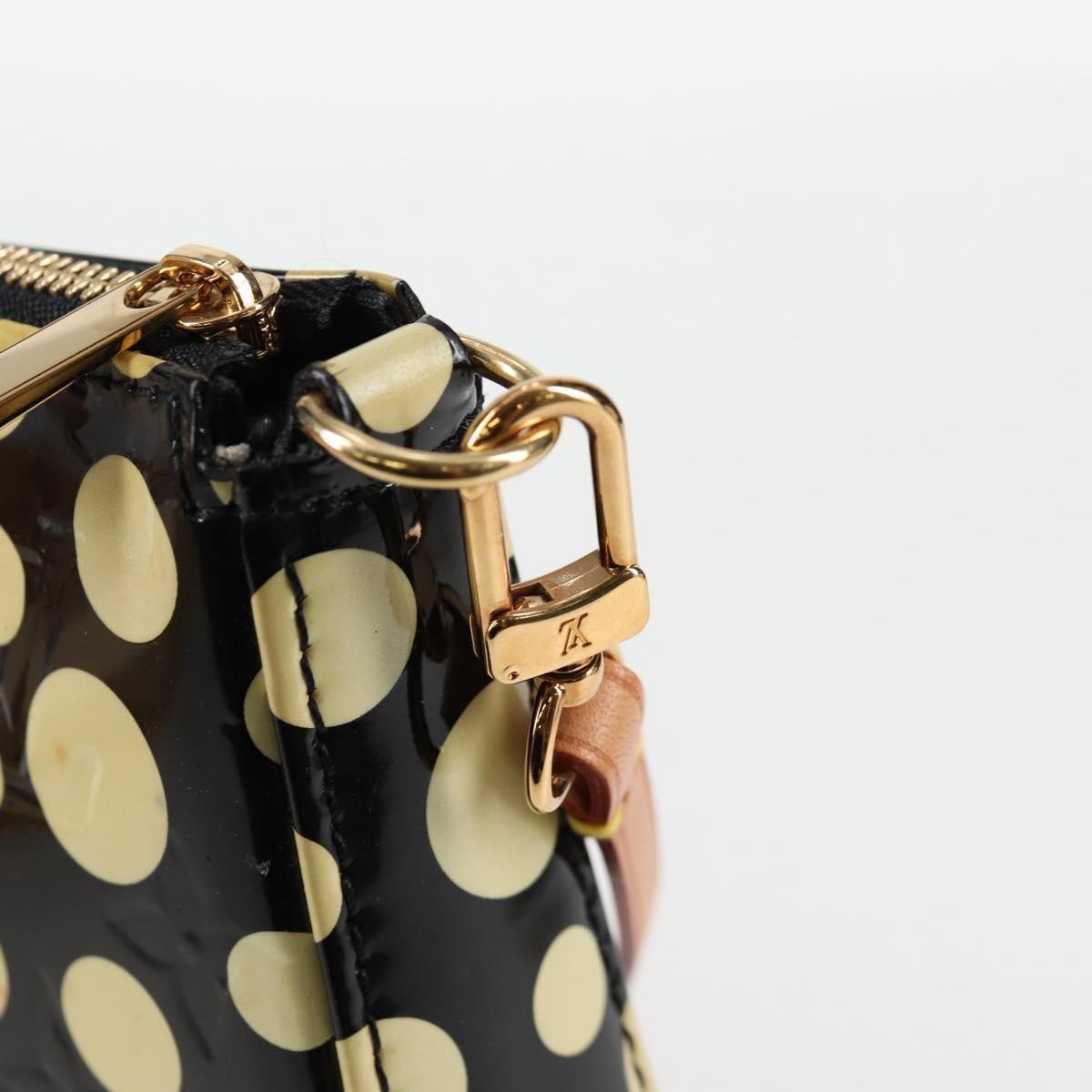 Louis Vuitton Pochette Accessoires Yayoi Kusama Painted Dots Monogram vernis, BLACK, PATENT_LEATHER, Clutche & pouche