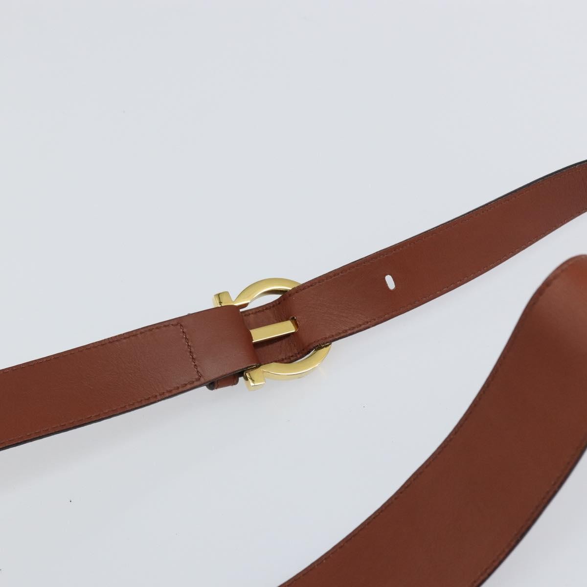 Salvatore Ferragamo Gancini Shoulder Bag Leather, BROWN, LEATHER, Shoulder bag