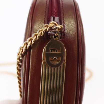 Christian Dior Vintage Shoulder Bag Leather, RED, LEATHER, Shoulder bag