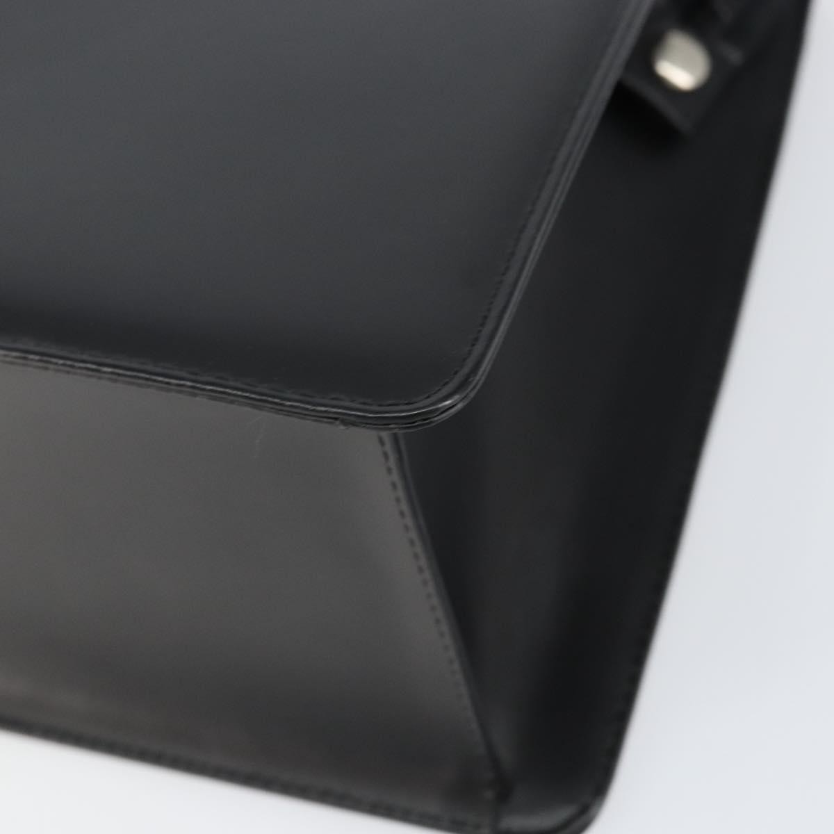 Burberry Vintage Handbag Leather, BLACK, LEATHER, Handbag