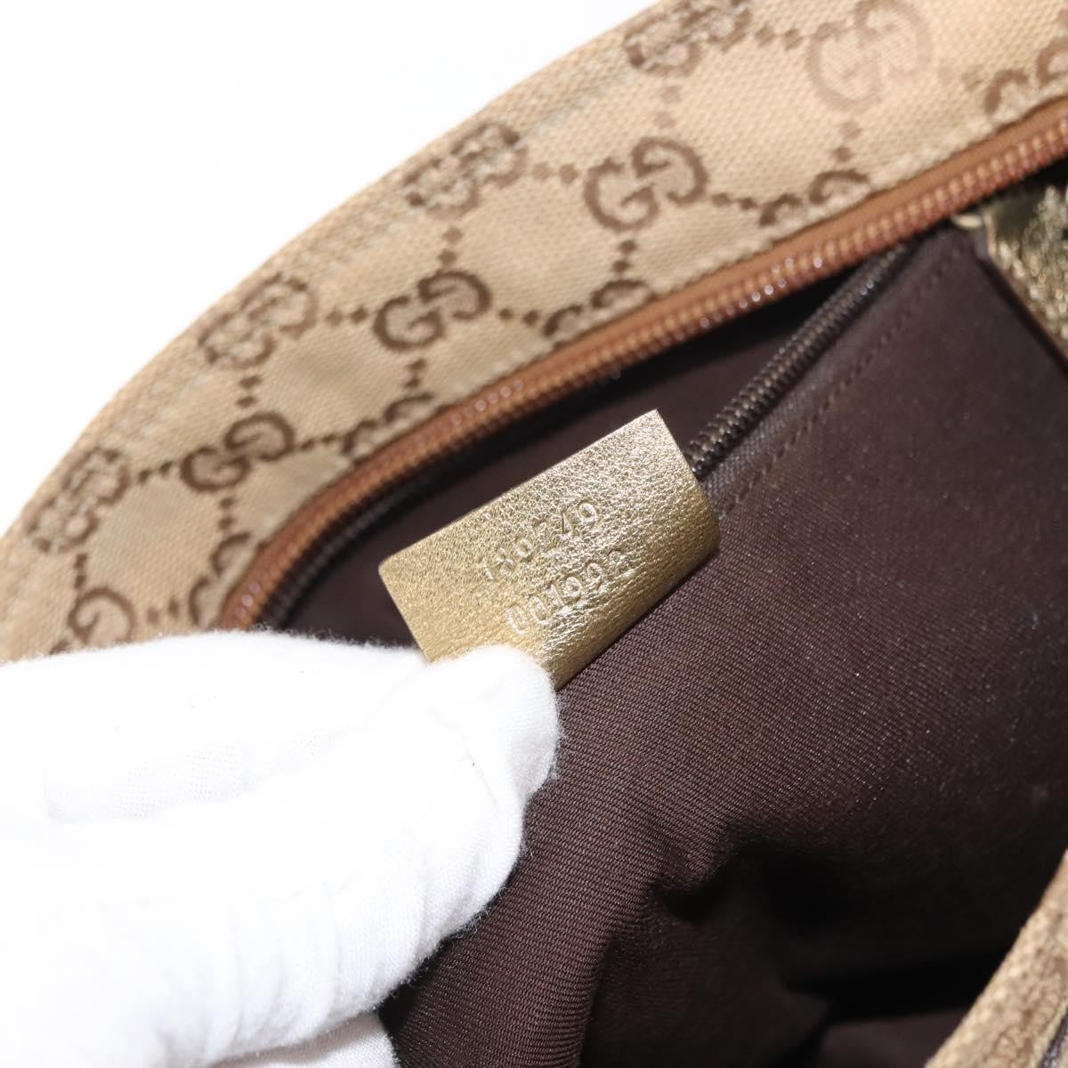 Gucci Web Strap Messenger Bag GG Canvas, BEIGE, CANVAS, Shoulder bag