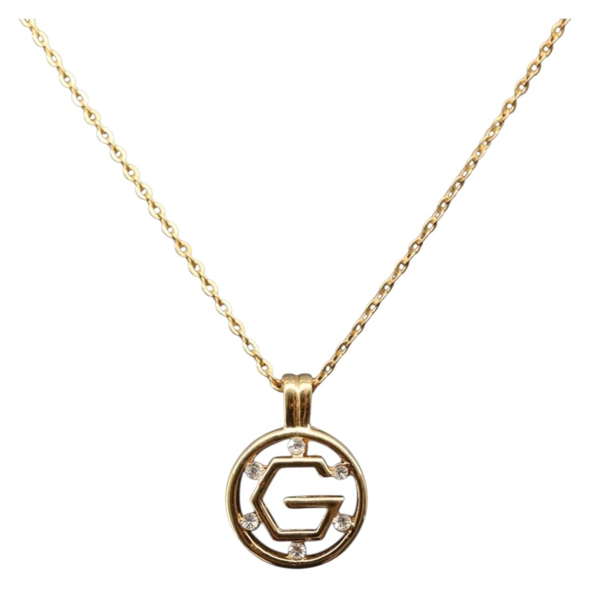 Givenchy Logo G Necklace Metal, GOLD, METAL, Necklace