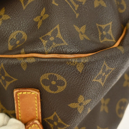 Louis Vuitton Saumur Handbag Monogram Canvas, BROWN, CANVAS, Shoulder bag