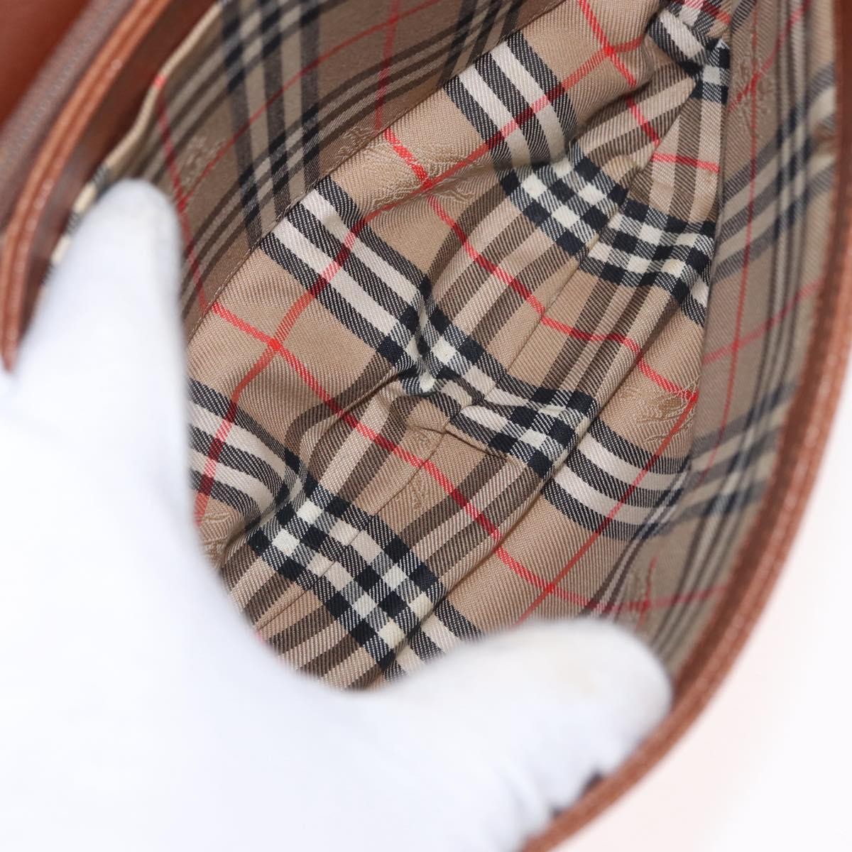 Burberry Vintage Shoulder Bag Leather, BROWN, LEATHER, Shoulder bag