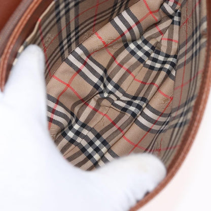 Burberry Vintage Shoulder Bag Leather, BROWN, LEATHER, Shoulder bag