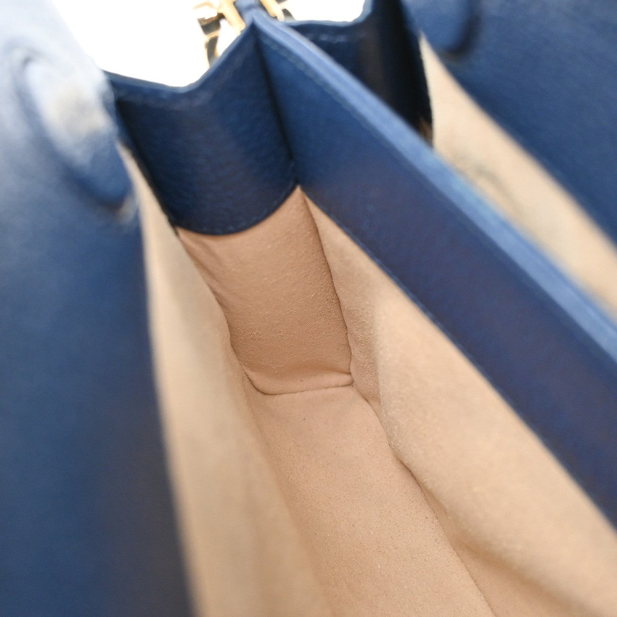 Gucci Ophidia Chain Shoulder Bag Leather, NAVY, LEATHER, Shoulder bag