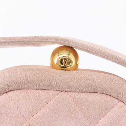 Chanel Vintage CC Hand bag Suede, PINK, SUEDE, Handbag