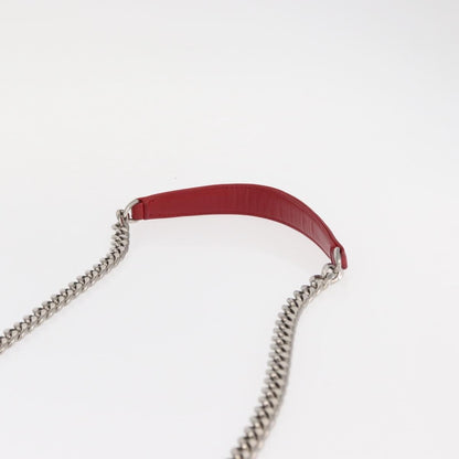 Prada Gaufre Chain Flap Shoulder Bag Nappa Leather, RED, LEATHER, Shoulder bag