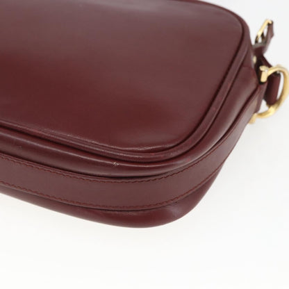 cartier Must de Cartier Shoulder Bag Leather, BURGUNDY, LEATHER, Shoulder bag