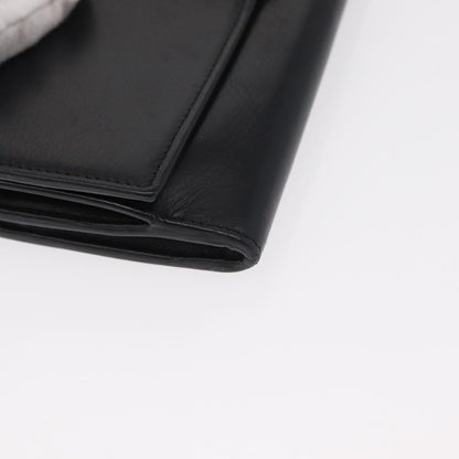 Saint Laurent Y Line Flap Wallet Leather, BLACK, LEATHER, Wallets
