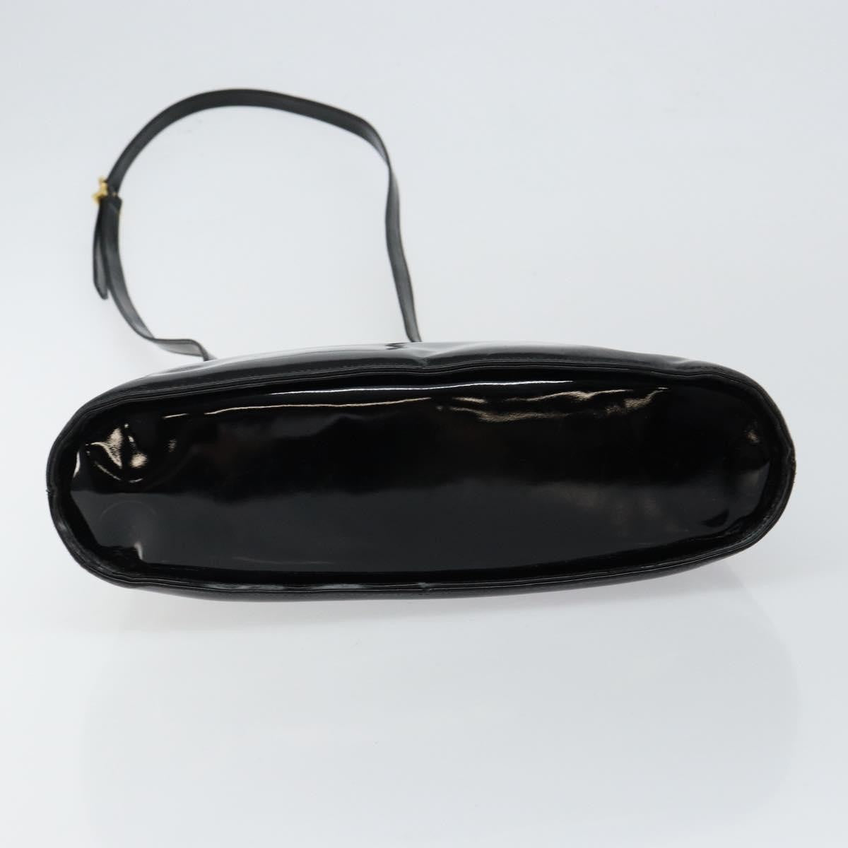 Salvatore Ferragamo Wanda Handbag Patent Leather, BLACK, PATENT_LEATHER, Handbag