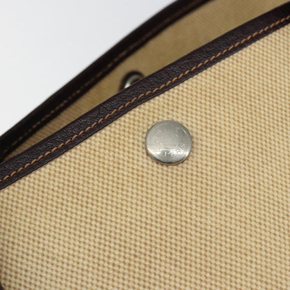 Hermes Garden Party Tote Canvas and Leather, BEIGE, CANVAS, Tote bag